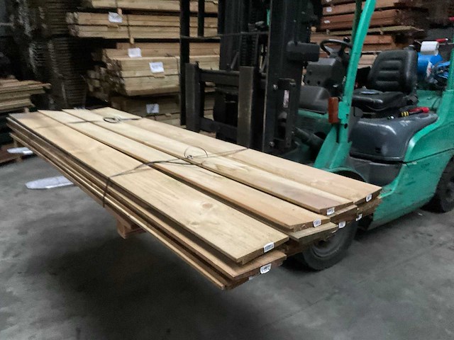 Vuren zweeds rabat geïmpregneerd - 240x19,5x1,1-2,5 cm (19x) - afbeelding 1 van  7