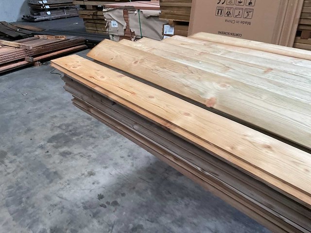 Vuren zweeds rabat geïmpregneerd - 480x11,4x2 cm (82x) - afbeelding 8 van  12
