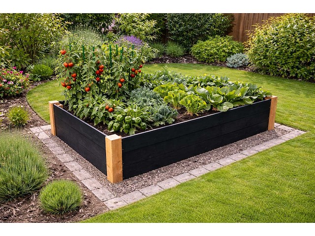 Vuren/douglas bloembak - 219x96x54 cm (2x) - afbeelding 1 van  3