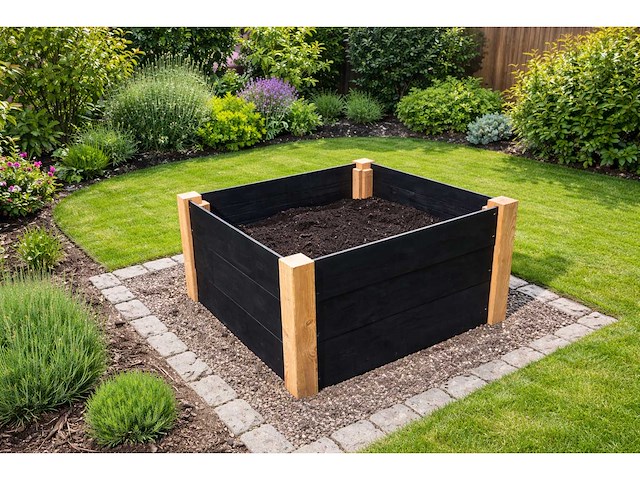 Vuren/douglas bloembak - 60x60x54 cm (2x) - afbeelding 3 van  3