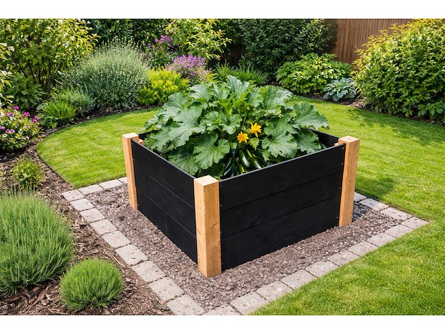 Vuren/douglas bloembak - 60x60x54 cm (2x) - afbeelding 3 van  5