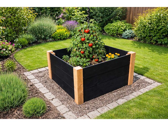 Vuren/douglas bloembak - 60x60x54 cm (2x) - afbeelding 2 van  5