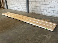 Vurenplank geschaafd 600x18.4x3.8 cm (8x) - afbeelding 1 van  8