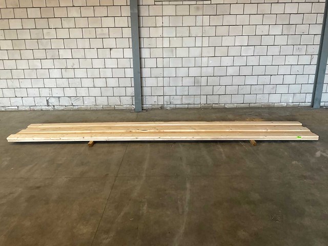 Vurenplank geschaafd 600x18.4x3.8 cm (8x) - afbeelding 2 van  8