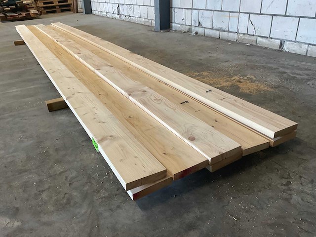 Vurenplank geschaafd 600x18.4x3.8 cm (8x) - afbeelding 4 van  8