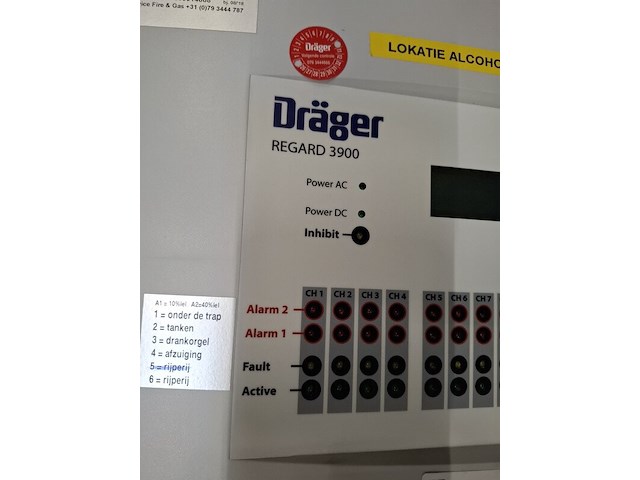 Vuur- en gas detector, drager, regard 3900 - afbeelding 3 van  5