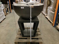 Vuurschaal met onderstel esschert design - afbeelding 2 van  4
