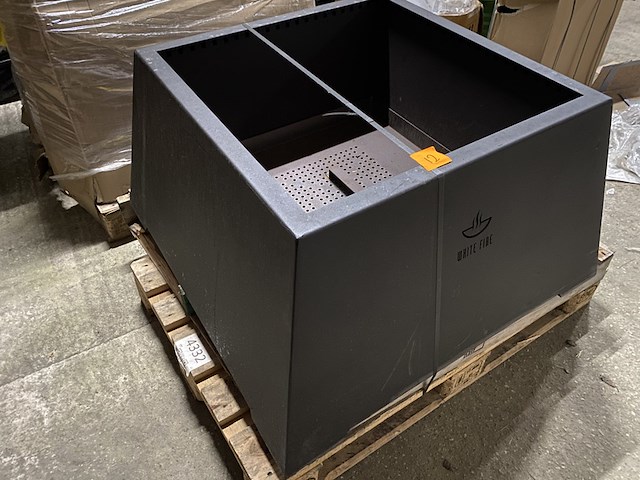 Vuurschaal white fire, zwart - afbeelding 4 van  4