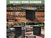 Vuurtafel incl. rooster 81,2x70x81,2 cm - afbeelding 4 van  7