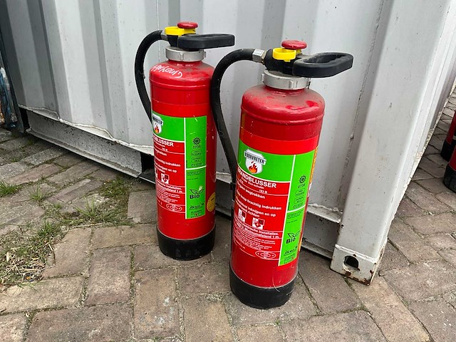 Vuurvreter schuim 6 liter brandblusser (2x) - afbeelding 2 van  5