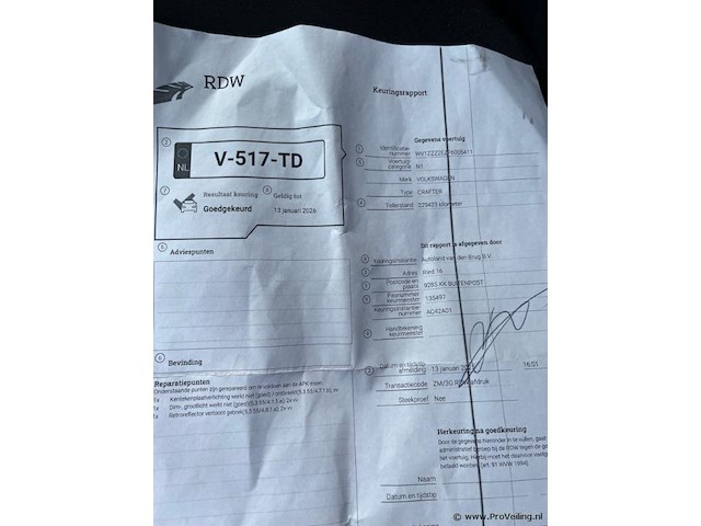 Vw crafter - kenteken v-517-td - afbeelding 15 van  22
