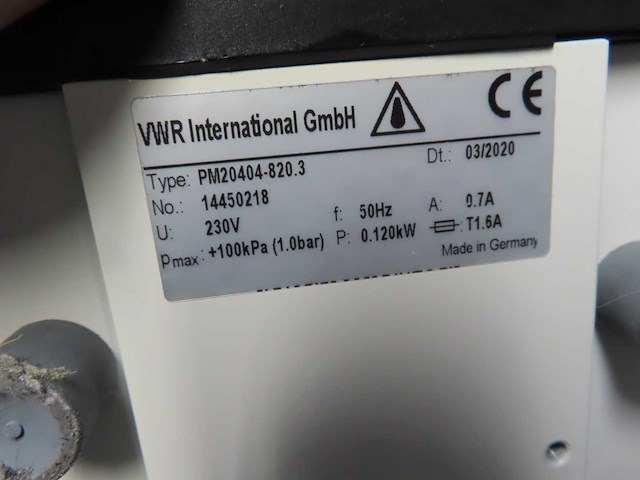 Vwr - 2020 - pm20404-820.3 - vacuum gas pomp - afbeelding 3 van  4