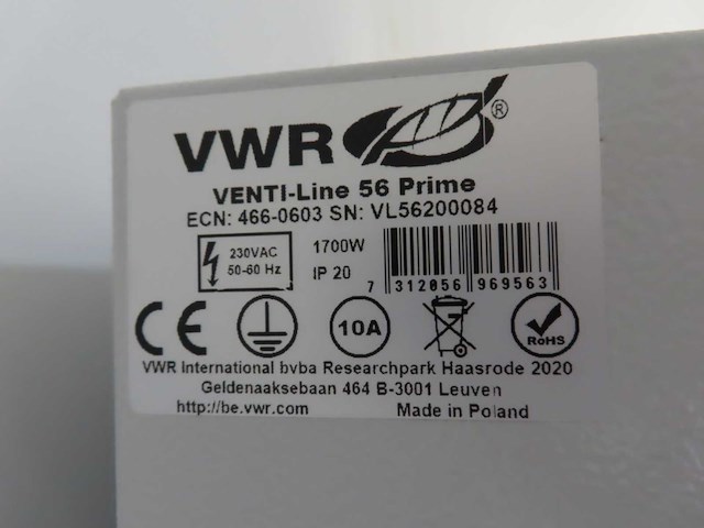 Vwr - venti-line 56 prime - droogoven - afbeelding 3 van  4