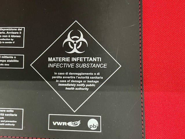 Vwr biohazard transportbox (17x) - afbeelding 3 van  7