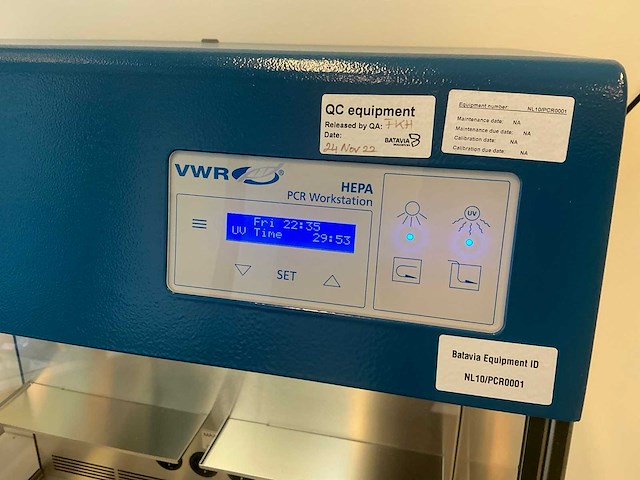 Vwr hepa pcr werkstation - afbeelding 3 van  6