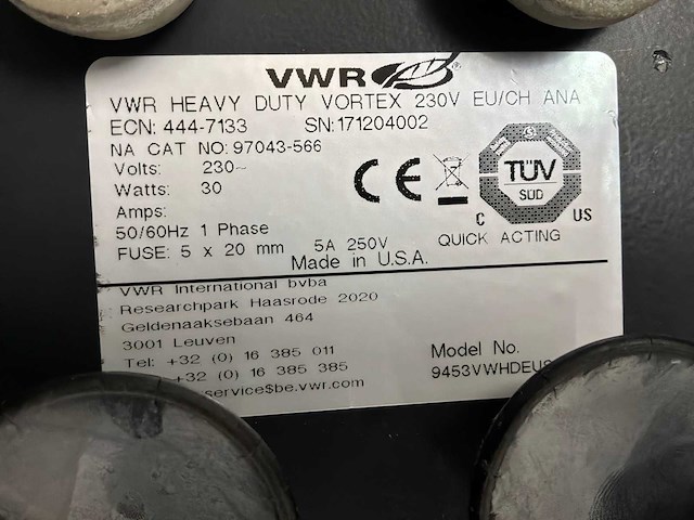 Vwr vortex mixer 444-7133 laboratoriummenger - afbeelding 4 van  4