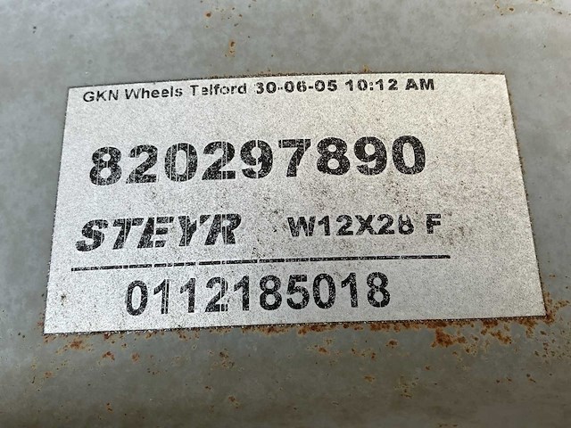 W12x28 velg (2x) - afbeelding 3 van  4