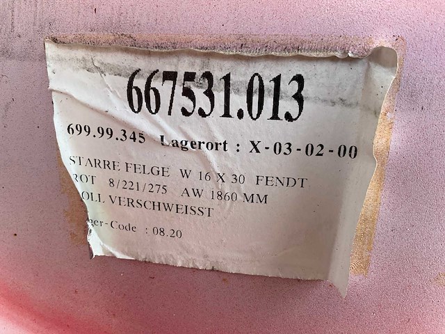 W16x30 velg (2x) - afbeelding 4 van  4