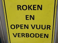 Waarschuwingsbord op standaard - afbeelding 3 van  4