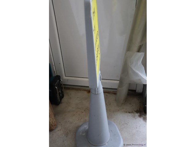 Waarschuwingsbord op standaard - afbeelding 4 van  4