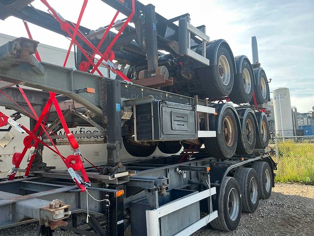 Wabco 3 asser netam oplegger trailer / containerchassis (3x) - afbeelding 2 van  16