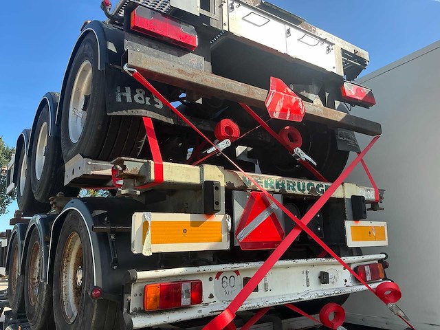 Wabco 3 asser netam oplegger trailer / containerchassis (3x) - afbeelding 5 van  16