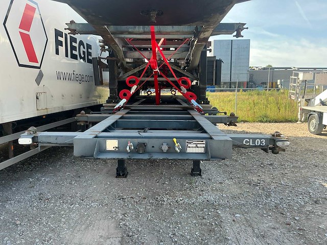 Wabco 3 asser netam oplegger trailer / containerchassis (3x) - afbeelding 13 van  16