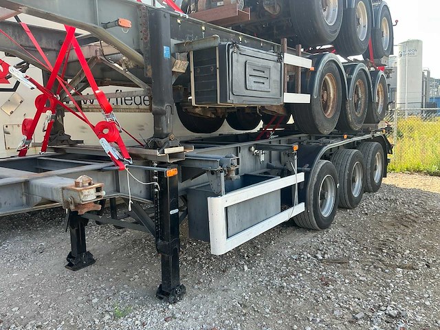Wabco 3 asser netam oplegger trailer / containerchassis (3x) - afbeelding 16 van  16