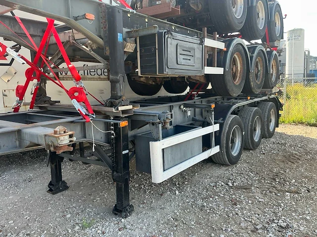 Wabco 3 asser netam oplegger trailer / containerchassis (3x) - afbeelding 14 van  16