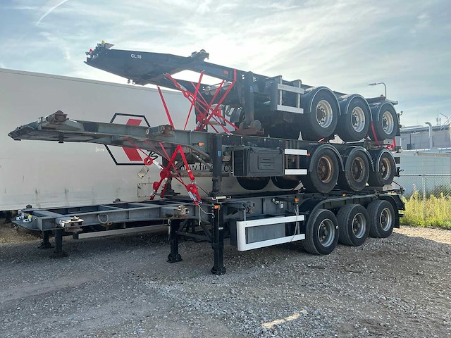 Wabco 3 asser netam oplegger trailer / containerchassis (3x) - afbeelding 1 van  12