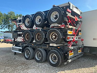 Wabco 3 asser netam oplegger trailer / containerchassis (3x) - afbeelding 9 van  12