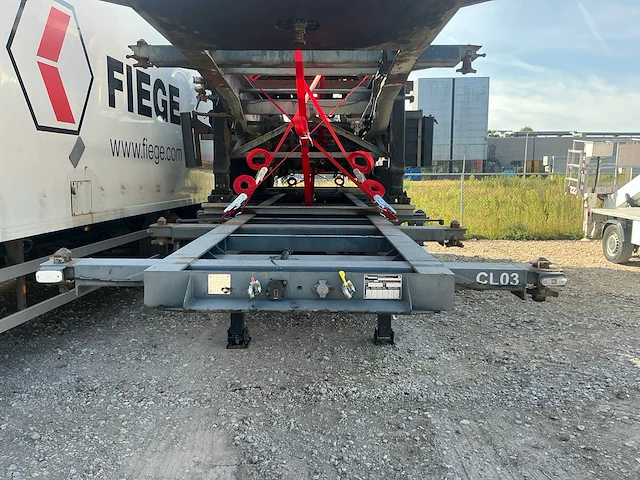 Wabco 3 asser netam oplegger trailer / containerchassis (3x) - afbeelding 13 van  16
