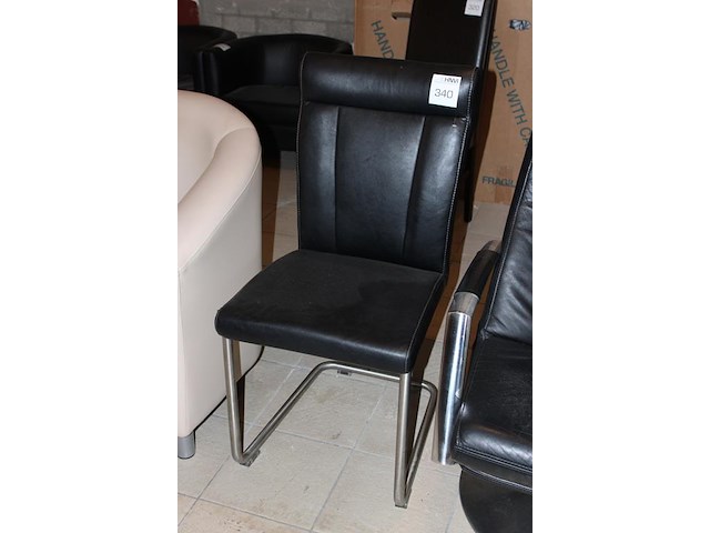 Wachtkamer stoel met kunstlederen bekleding. - afbeelding 2 van  2