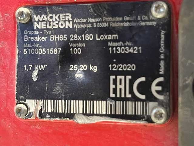 Wacker bh65 - benzinebreekhamer - afbeelding 6 van  7