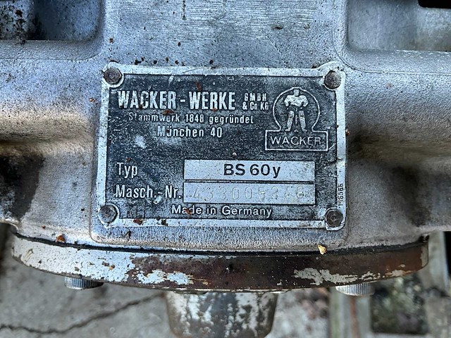 Wacker bs 60y trilstamper - afbeelding 5 van  5