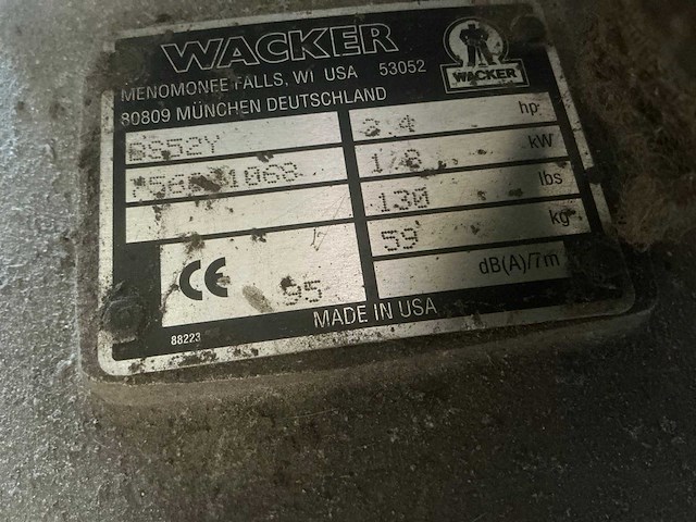 Wacker bs52y trilstamper - afbeelding 8 van  9