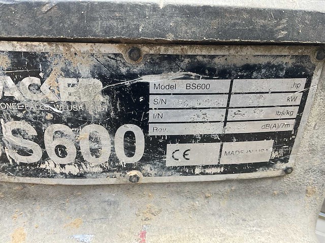 Wacker bs600 trilstamper - afbeelding 8 van  8