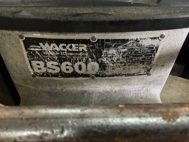 Wacker bs600 trilstamper - afbeelding 5 van  5