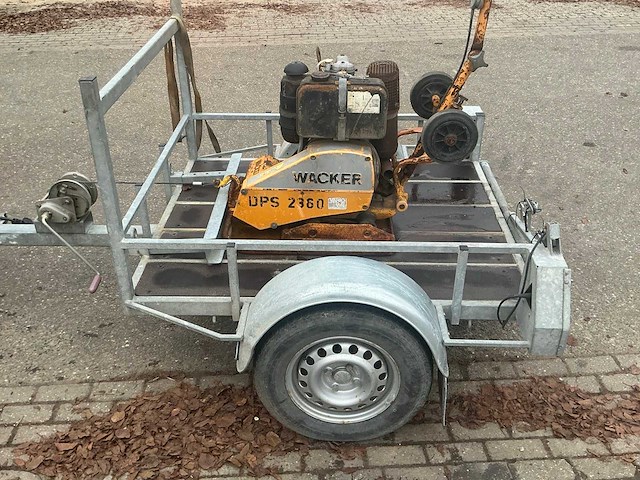 Wacker dps 2360 trilplaat met trilplaat aanhanger - afbeelding 15 van  24