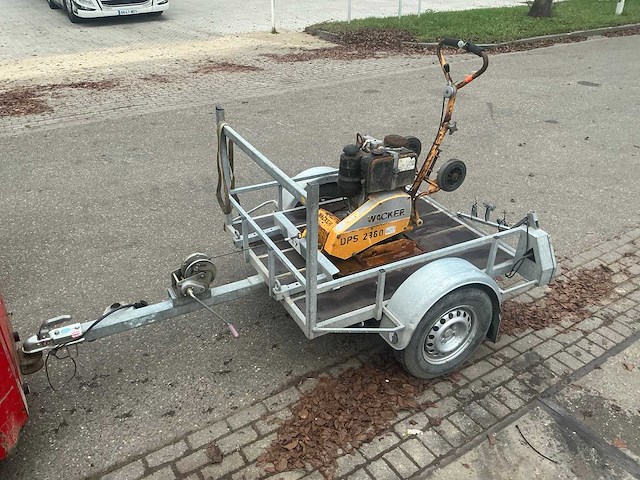 Wacker dps 2360 trilplaat met trilplaat aanhanger - afbeelding 1 van  24