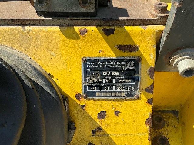 Wacker dpu 6055 trilplaat - afbeelding 7 van  12