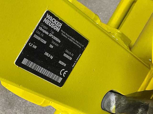 Wacker dpu3050 trilplaat - afbeelding 5 van  6