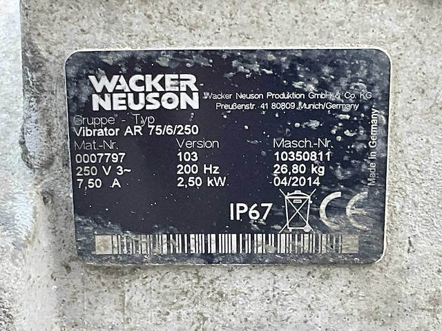 Wacker neuson 103 trilmotor - afbeelding 5 van  5