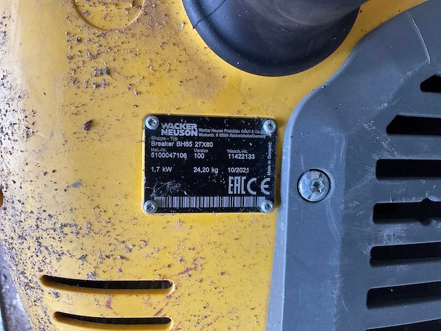 Wacker neuson bh65 27x80 breekhamer, benzine - afbeelding 2 van  2
