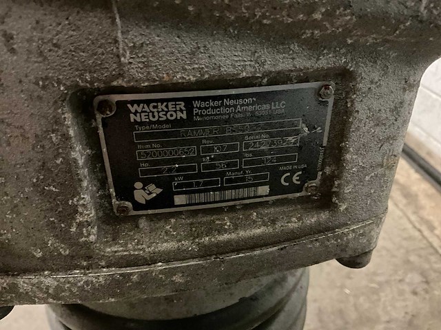 Wacker neuson bs50-2 trilstamper (2x) - afbeelding 7 van  7