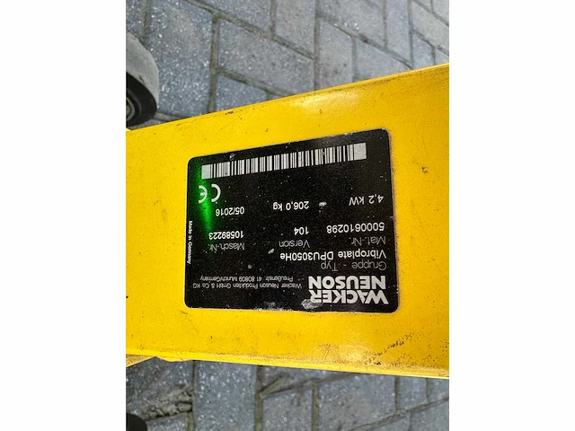 Wacker neuson dpu3050 trilplaat - afbeelding 6 van  7