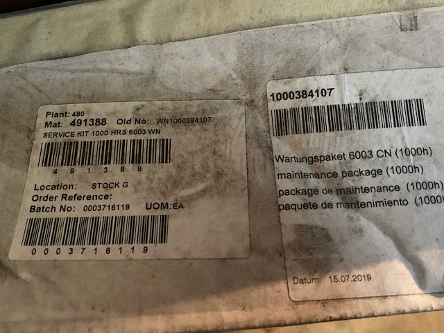 Wacker neuson graafmachine onderhoudssets - afbeelding 3 van  3