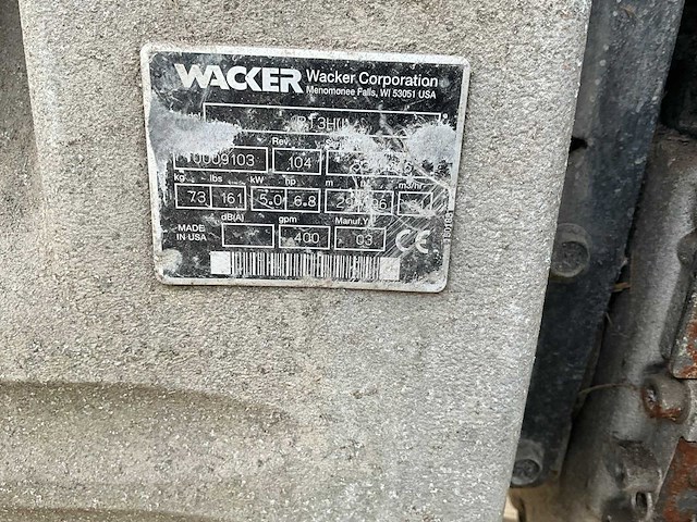 Wacker pt3 vuilwaterpomp - afbeelding 8 van  8