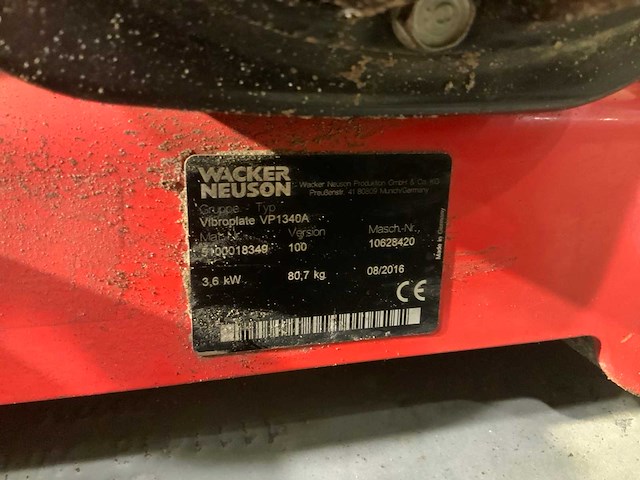 Wacker vp1340 trilplaat - afbeelding 4 van  5