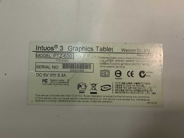 Wacom - ptz-630 - graphics tablet - afbeelding 7 van  7